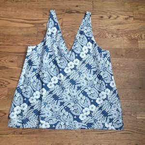 J. Crew silk floral tank